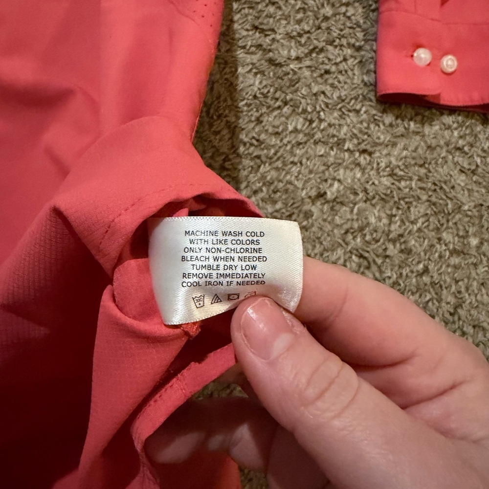 Coolibar Outdoor UPF 50+ Sun Travel Pink Shirt Woman’s Large - Picture 6 of 9